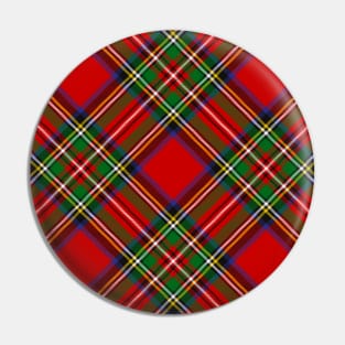 Royal Stewart Tartan Rotated Pin