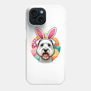 Sealyham Terrier with Bunny Ears Enjoys Easter Splendor Phone Case