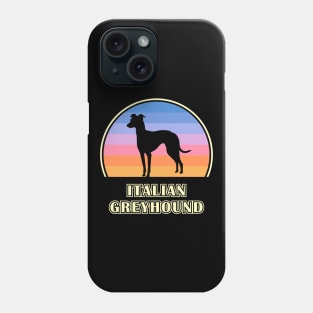 Italian Greyhound Vintage Sunset Dog Phone Case