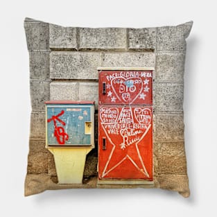 Italian Street Art City Graffiti Milano Pillow