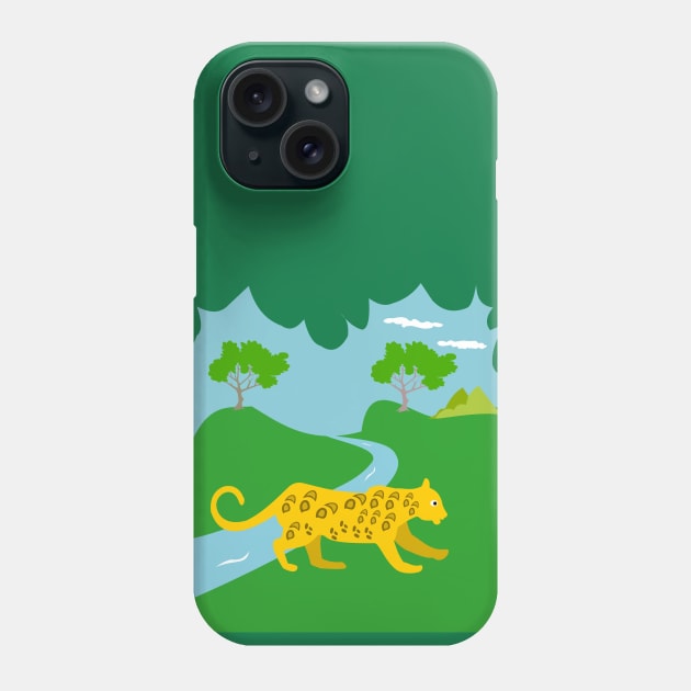 Jaguar Phone Case by mypointink