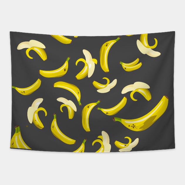 Banana Pattern Tapestry by nickemporium1