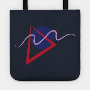 Triangle, circle and line Tote