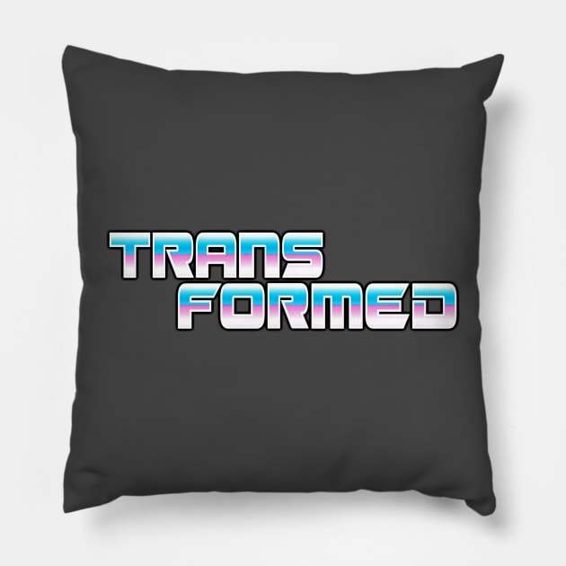 TRANSFORMED Retro Trans Pride Shirt Pillow by Maeden