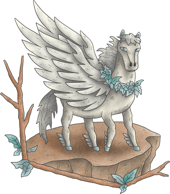 Flying horse (Pegasus) Kids T-Shirt by CleanRain3675