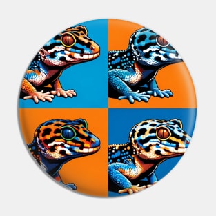 Tokay Gecko Pop Art - Cool Lizard Pin