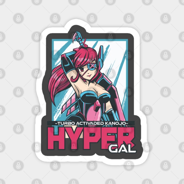 Hyper Speed Anime Girl Magnet by MimicGaming