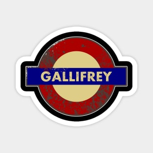 GALLIFREY METRO STATION SIGN Magnet