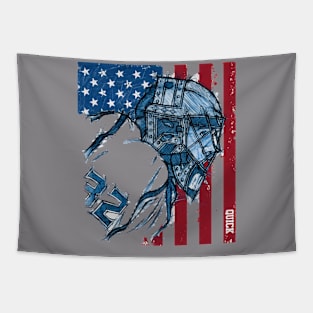 Jonathan Quick Los Angles Sketch USA Tapestry