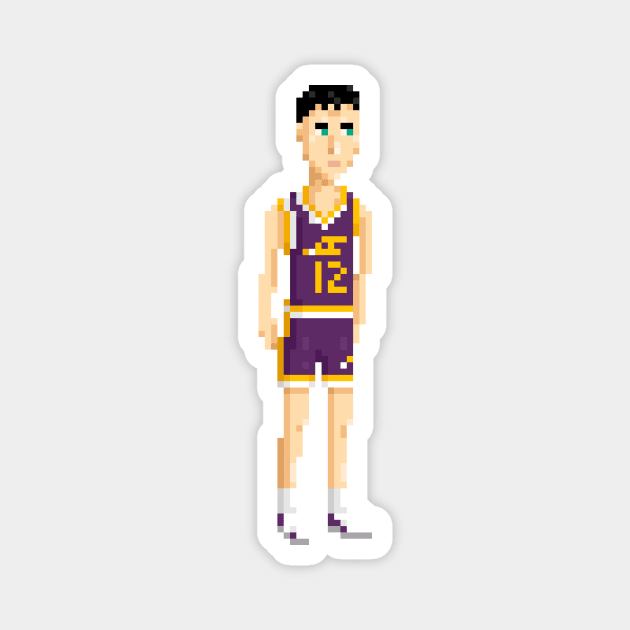 John Stockton Magnet by PixelFaces