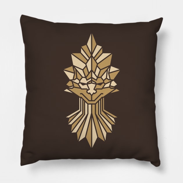 Dragon Slayer Ornstein Pillow by JanzDesign