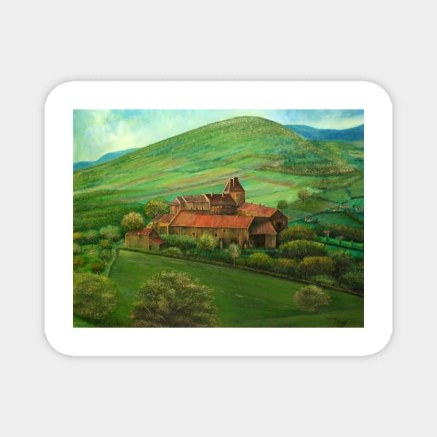 Chateau in Burgundy Magnet by terryhuey