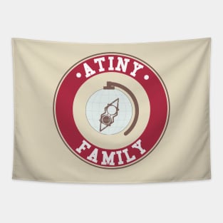 ATEEZ ATINY lightiny family logo emblem Tapestry