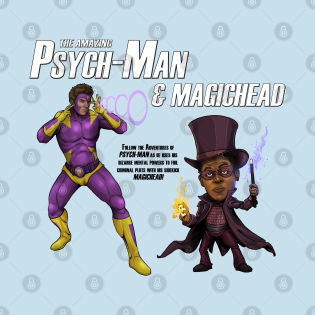 The Amazing Psych-Man & MagicHead by MurderSheWatched