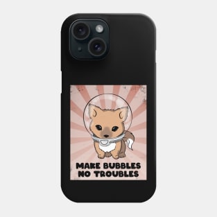 Make Bubbles No Troubles Cute fox Phone Case