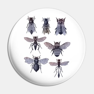 Bees and Wasp (gradient) Pin