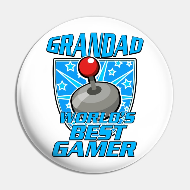 Grandad - World's best Gamer Pin by nickemporium1