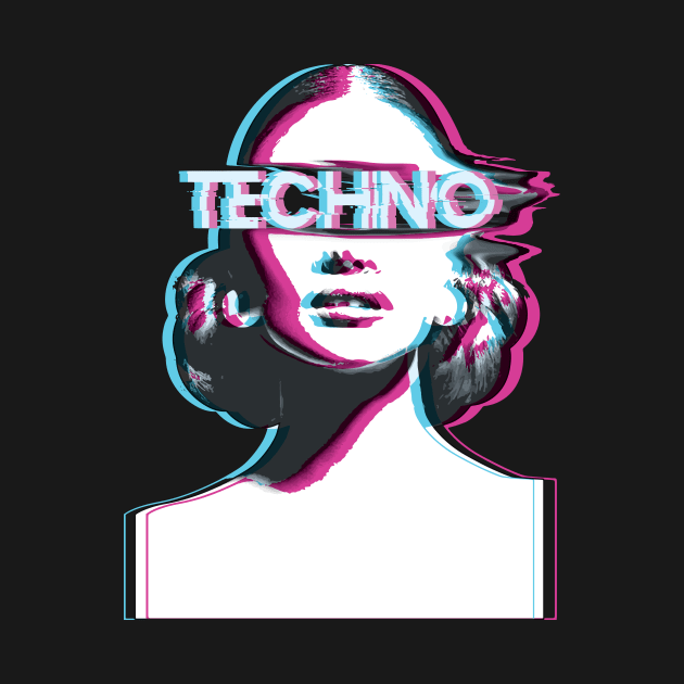 Raver Tshirt Techno by avshirtnation