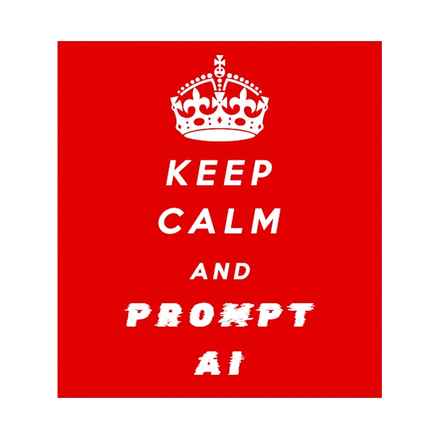 Keep Calm and Prompt AI by THE PROP DEPT