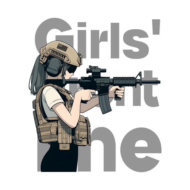 Girls' Frontline Tactical Chic Tee: Where Strength Meets Style by Rawlifegraphic