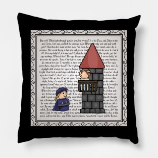 Romeo and Juliet Balcony Scene Pillow