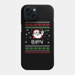 rainbow santa metal Phone Case