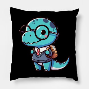 Kawaii Tyarannosaurus Go To School Pillow