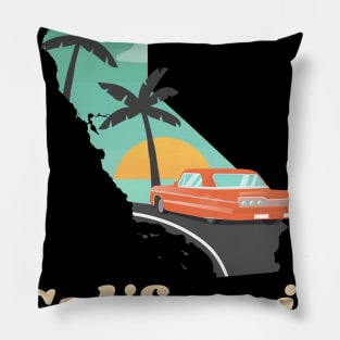 California the Sunny State Pillow