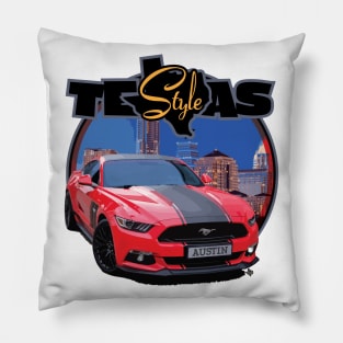 Texas Style Mustang Austin Pillow