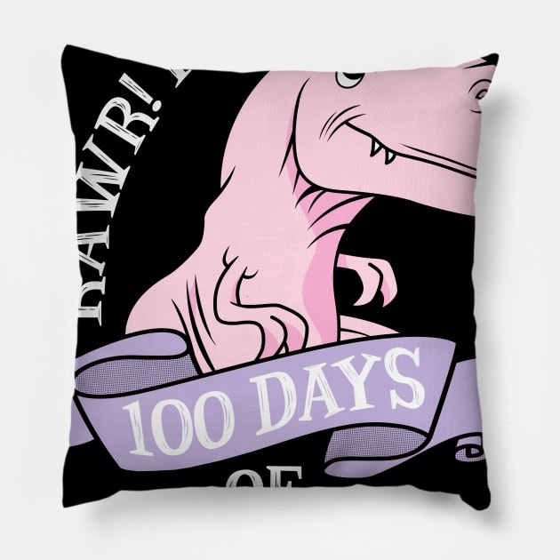 100 Days Of School Teacher's T-shirt Pillow by KsuAnn