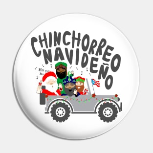 Puerto Rico Chinchorreo Coquito Christmas Santa & Three Kings Pin