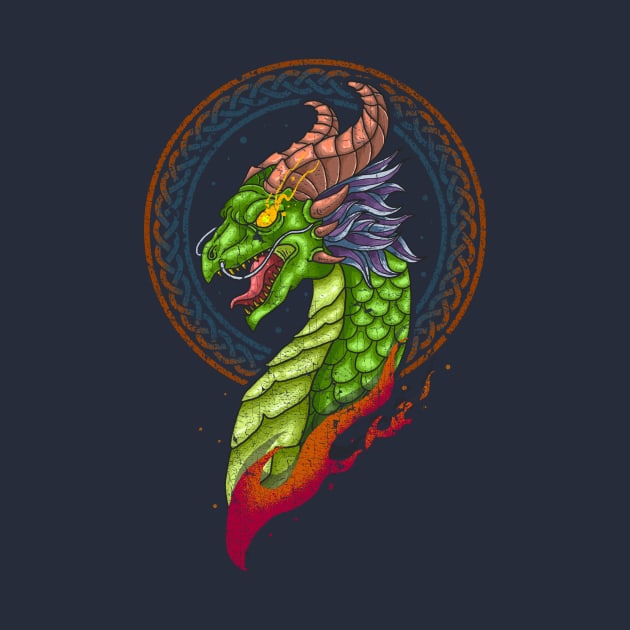 Celtic dragon by KennefRiggles