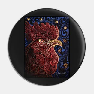 Red Rooster Pin