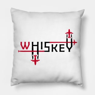 WHISKEY Aviation Phonetic Alphabet Pilot Airplane Pillow