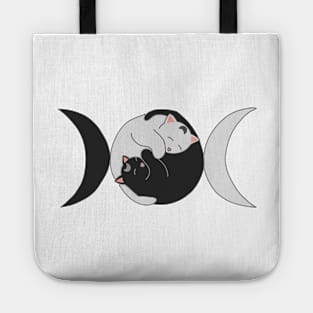 Tripple moon cat Tote