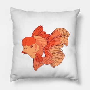 Cute OrangeOranda Goldfish Pillow