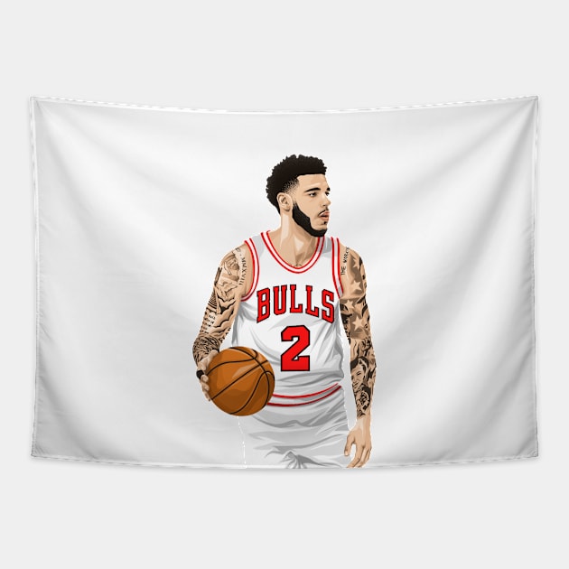 Lonzo Ball Tapestry by knnthmrctn