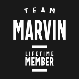 Team Marvin Lifetime Member Personalized Name T-Shirt