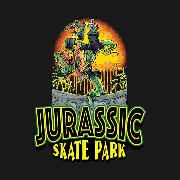 Jurassic Skateboard Park by Mudge