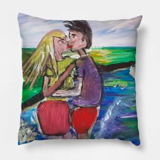 lover in the lagoon Pillow