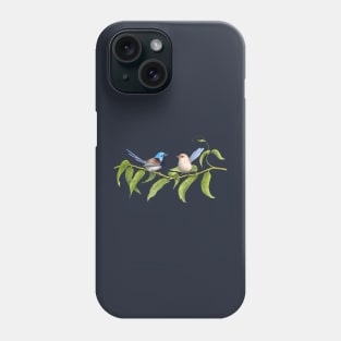 Variegated Fairy-Wrens - by Nadya Neklioudova Phone Case