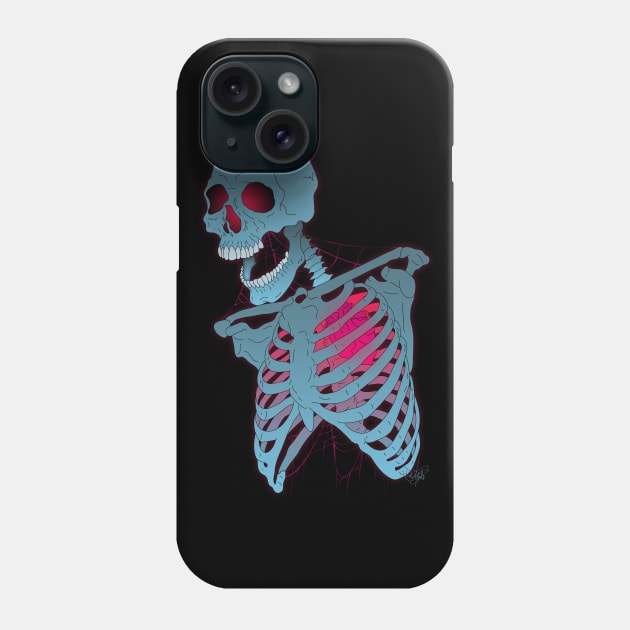 Glowing heart of the dead Phone Case by schockgraphics