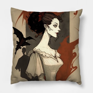 The Vampires Gothic Bride Pillow