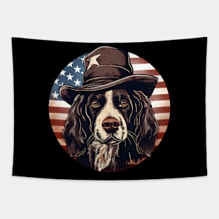 English Springer Spaniel 4th of July Tapestry