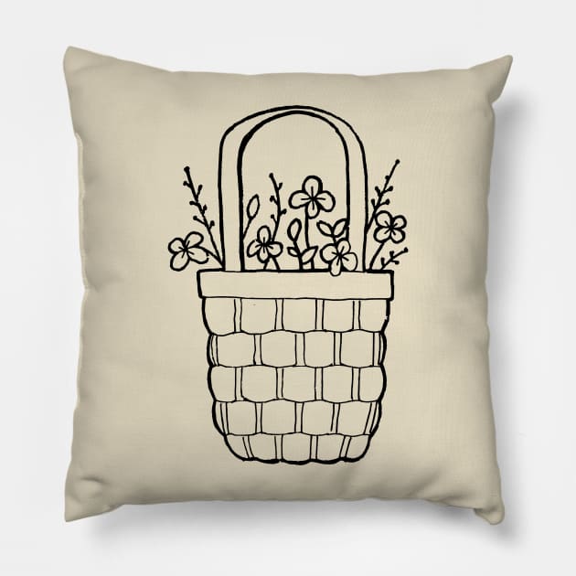 Flower Basket Pillow by Beatrice Fey