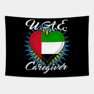 U.A.E. Caregiver (white font) Tapestry