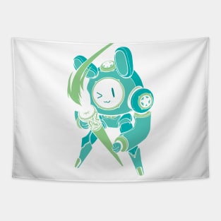 Bunny Bot - Soft Sea Tapestry