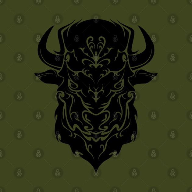 Tribal Bison by TurkeysDesign