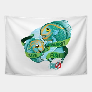 Save the Parrot fish Tapestry