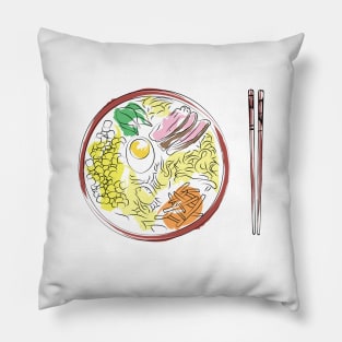 Ramen Noodle Soup design Pillow